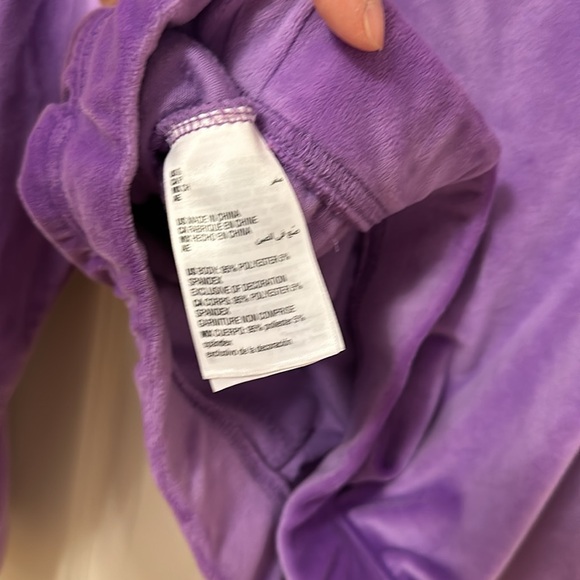 Ideology girls can purple velour sweatshirt size small - Picture 5 of 6